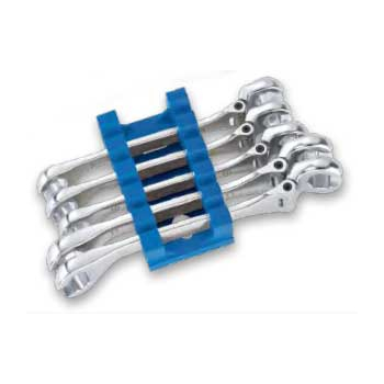 M4079/5SA - Klucze płasko oczkowe otwarte z grzechotką 8-12 mm, 5 szt.