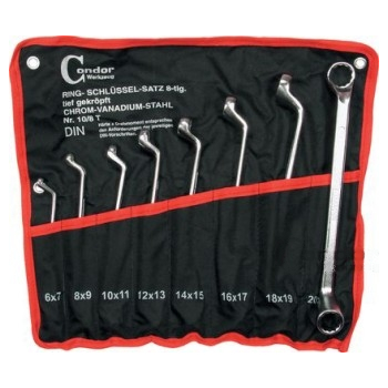 M10/12T - Zestaw kluczy oczkowych odgiętych 6-32 mm 12 sztuk (oczkowe odgięte)