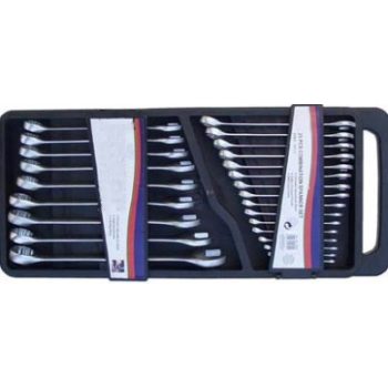 B.30101 / M330101 - Klucze płasko oczkowe, 1/4"-1 1/4", 25 sztuk