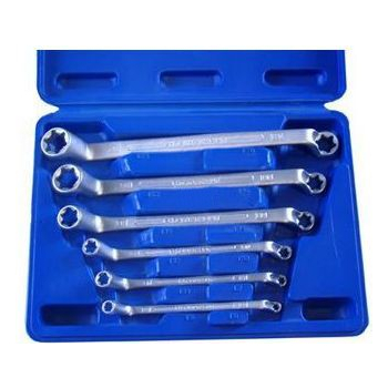 M32281 - zestaw kluczy oczkowych odgiętych E6-E24, 6 sztuk