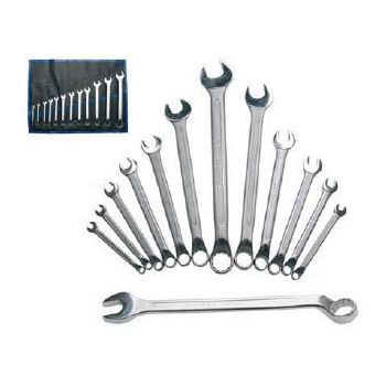 M330301 - Klucze płasko oczkowe 6-22 mm, 12 sztuk gięte