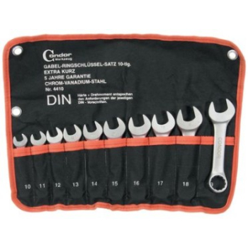 M4410 - Klucze płasko oczkowe 10-19 mm 10 sztuk krótkie