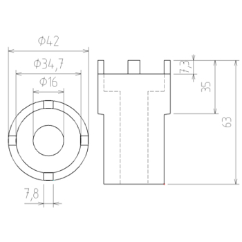 B.67220 / M367220 - Nasadki do mechanizmu różnicowego /  klucze piasty koła Mercedes Benz