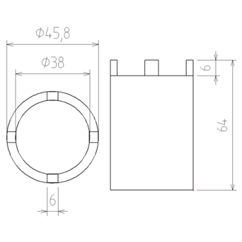 B.67220 / M367220 - Nasadki do mechanizmu różnicowego /  klucze piasty koła Mercedes Benz