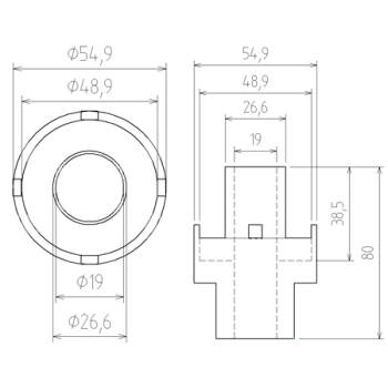 B.67220 / M367220 - Nasadki do mechanizmu różnicowego /  klucze piasty koła Mercedes Benz