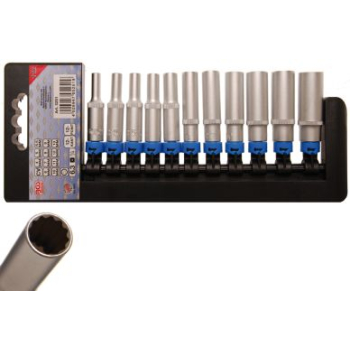 M35251 - Nasadki długie 4-13 mm, 1/4", 12-kątne, 9 szt.