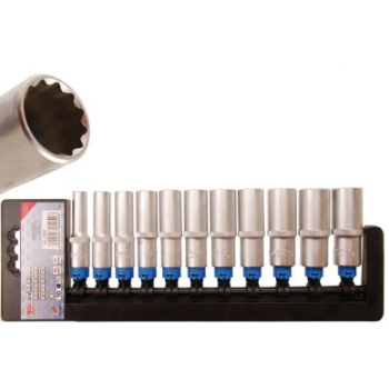 M35252 - Nasadki długie 8-19 mm, 1/4", 12-kątne, 9 szt.