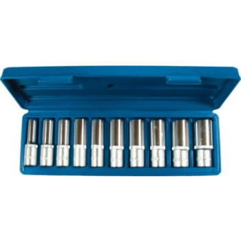 M1009/12 - Nasadki długie 10-24 mm, 1/2", 10 szt.