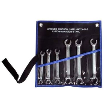 M31761 - Klucze oczkowe otwarte 8-19 mm, 6 sztuk