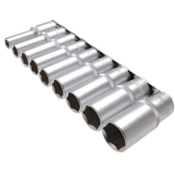 B.2223 / M32223 - Nasadki długie 10-24 mm, 1/2", 9 szt.