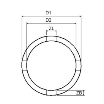 B.8265 / M38265 - Nasadki do nakrętek rowkowych, 22-75 mm, 11 szt.
