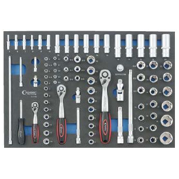 WC.7100 - Wkład wózka - nasadki i akcesoria - 85 elementów