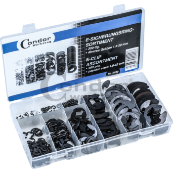 M9090 - Zestaw pierścieni E klipy 300 sztuk