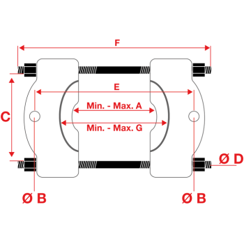 M37729 - Zestaw ściągaczy, odklejaczy - separatorów - hydrauliczny 10 ton (25 elementów)