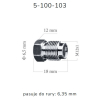 ZL103 - Końcówka przewodu hamulcowego M12x1x6.5 długość 18mm