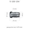 ZL104 - Końcówka przewodu hamulcowego M12x1x5 długość 20mm