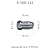 ZL112 - Końcówka przewodu hamulcowego M10x1,25x5 długość 19,5mm