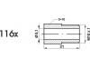 ZL116X - Końcówka przewodu hamulcowego M10x1x5 długość 21mm