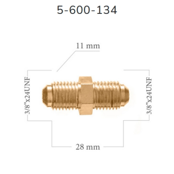 LWP134 - Łącznik 3/8" x 24 UNF