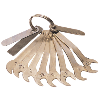 X17038 - Zestaw kluczy 4-7.5mm płaskie 11szt