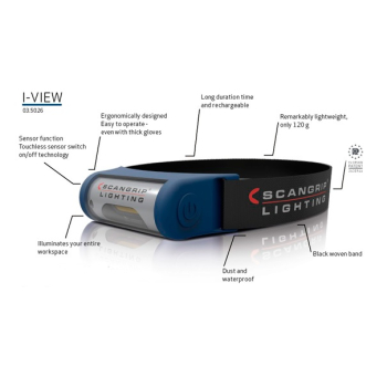 03.5026 - SCANGRIP I-VIEW COB LED - lampka na głowę