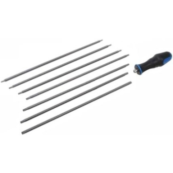 B.2325 / M32325 - Bity 8 sztuk TS Zestaw kluczy TORX z otworem - dwustronne (5kt, 6kt) długie