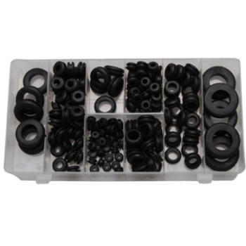 M38112 - Podkładki gumowe z rowkiem, przelotki 180 szt. - calowe