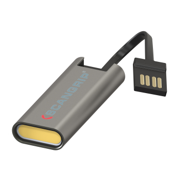 03.5113 - FLASH MICRO R - Ściemniana lampka breloczka ze zintegrowanym kablem USB do ładowania