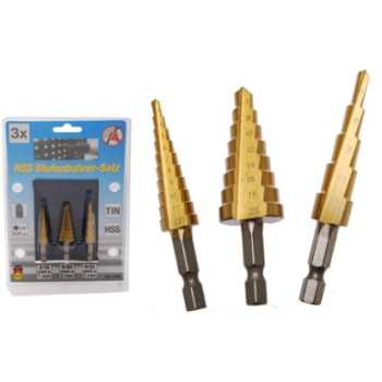 M31616 - Wiertła stopniowe 4 - 20 mm, 3 sztuki