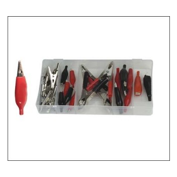 M38138 - Zaciski przewodów elektrycznych (krokodylki) 28szt.