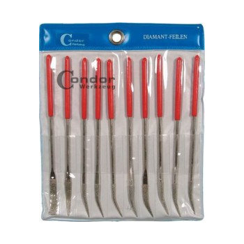 M59/1 - Pilniki diamentowe 10 szt. - proste