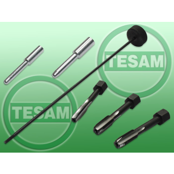 S0000850 - Gwintownik zestaw specjalistycznych gwintowników do legalizacji i gwintowania gniazda świecy żarowej M8x1, M10x1, M10x1,25 mm