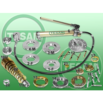 S0001028 - Ford, Mazda, Volvo, Volkswagen / VW - Ściągacz piast i łożysk hydrauliczny