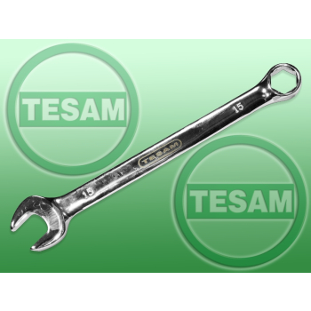 S0001213 - Klucz płasko oczkowy 15 mm 6 kt.