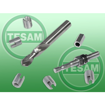 S0001355 - Zestaw do regeneracji gwintu z wkładkami / tulejkami M8 x 1,25 (Dzięcioł)