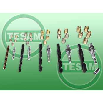 S0001359 => Zastąpione S0001358 - Zestaw do regeneracji gwintu z wkładkami / tulejkami M5 - M12 mm (Dzięcioł)