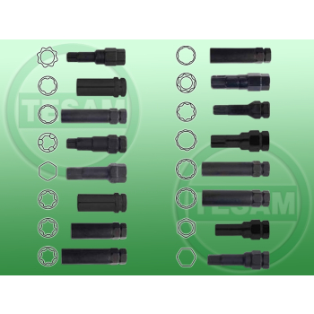 S0001470 - Zestaw nietypowych kluczy do kół