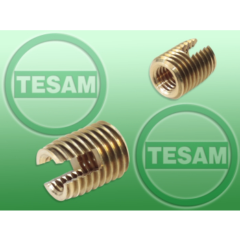 S0002181 - Tulejka do naprawy zerwanego gwintu M8 x 1,25 x 15 mm (mosiądz)