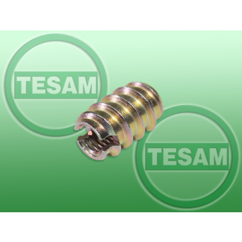 S0002404 - Tulejka, wkładka samogwintująca M6 x 1 - drewno / plastik