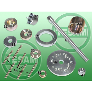 S0002547 - Specjalistyczny ściągacz piasty łożyska Iveco Daily 35 - UZUPEŁNIENIE do ściągacza hydraulicznego Tesam BUS Ciężarowe