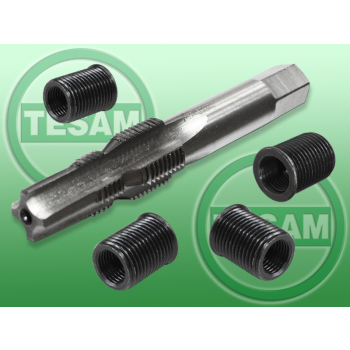 S0002601 - Zestaw do naprawy i regeneracji zerwanego gwintu świecy ŻAROWEJ M10 X 1 / M14 X 1,25 X 18 MM - TULEJKA NADWYMIAROWA