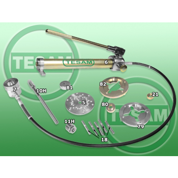 S0002624 - Przyrząd do wymiany piasty koła Mitsubishi Colt VI, Smart Forfour I - ściągacz piasty / łożyska z ABS NAPĘD HYDRAULICZNY TESAM