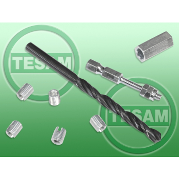 S0002688 - Zestaw do regeneracji gwintu z wkładkami / tulejkami M4 x 0,7 (Dzięcioł)