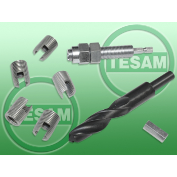 S0002690 - Zestaw do regeneracji gwintu z wkładkami / tulejkami M14 x 1,5 (Dzięcioł)