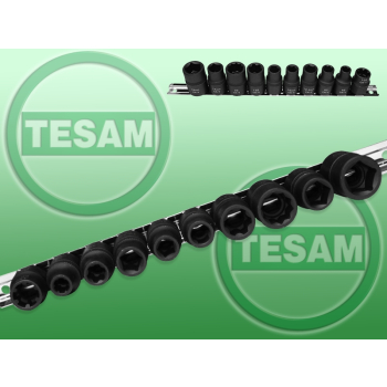 S9999879 - Zestaw nietypowych nasadek do obsługi samochodów (3, 5, 6, 10 kątne) napęd 1/2"